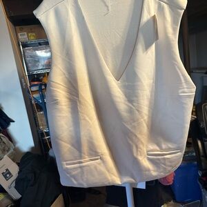 a new day Cream V-Neck Blouse